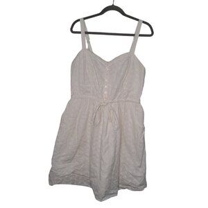Torrid White Eyelet Sleeveless Mini Challis Tank Dress Plus Size 2